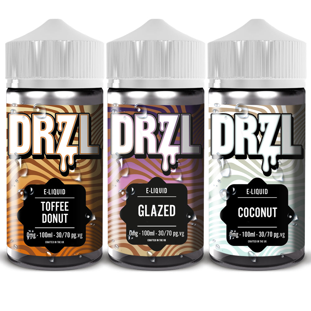 Toffee Donut, Coconut, Glazed MULTIPACK 100ml E-Liquid by DRZL