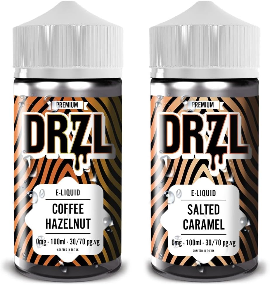 Coffee Hazelnut, Salted Caramel MULTIPACK 100ml E-Liquid by DRZL