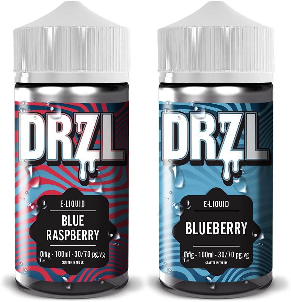Blueberry, Blue Raspberry MULTIPACK 100ml E-Liquid by DRZL