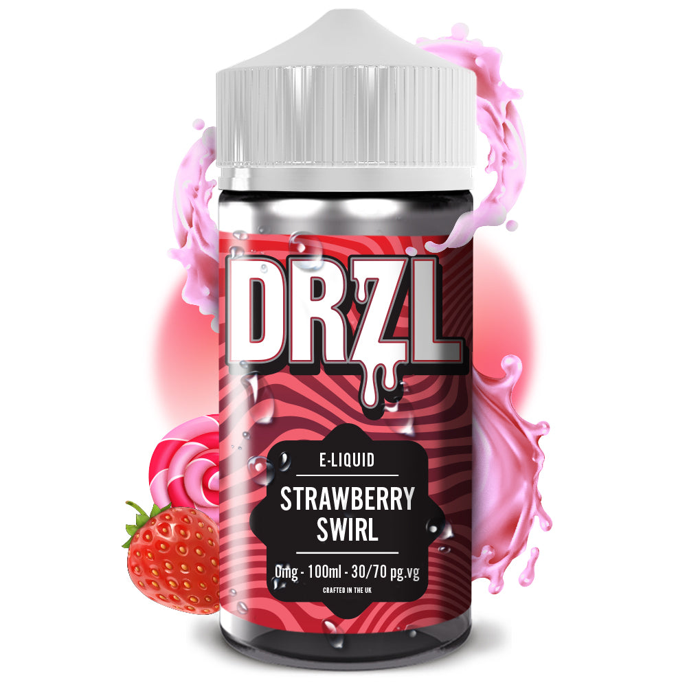 Strawberry Swirl E-Liquid 100ml by DRZL