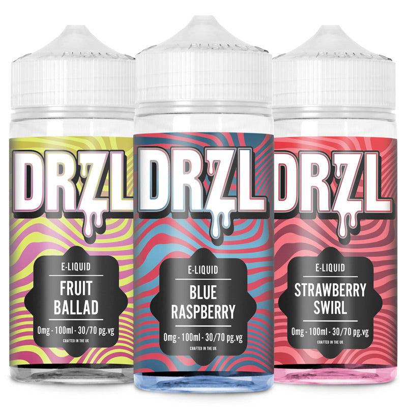 Fruit Ballad, Blue Raspberry, Strawberry Swirl MULTIPACK 100ml E-Liquid by DRZL