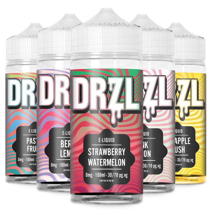 Fruit Pastels, Berry Lemon, Strawberry Watermelon, Pink Lemonade, Pineapple Crush MULTIPACK 100ml E-Liquid by DRZL