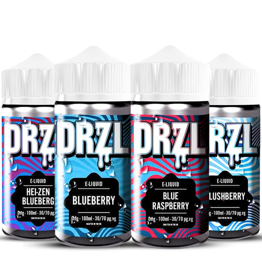 Blue Raspberry, Blueberry, Slushberry, Hei-zen Blueberg MULTIPACK 100ml E-Liquid by DRZL