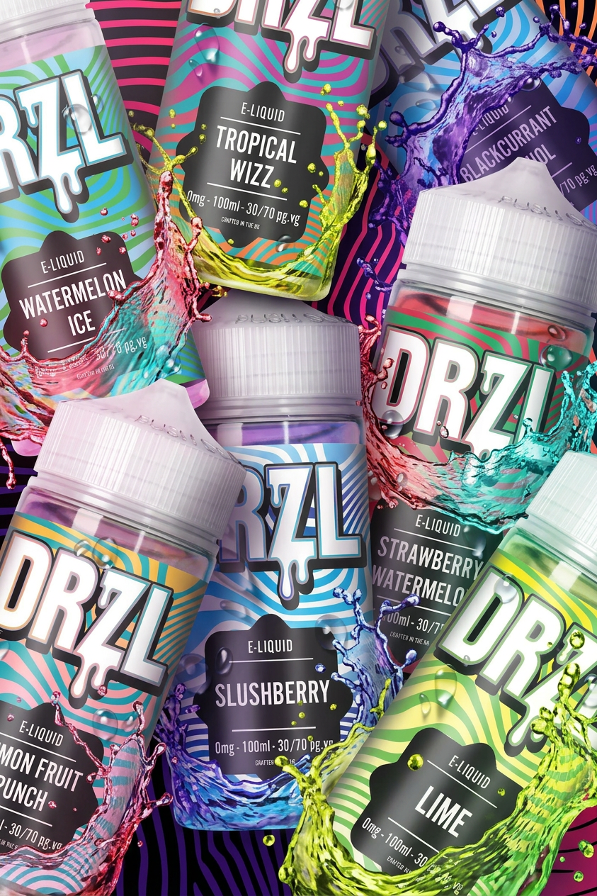DRZL - Top Quality, UK Made E-Liquid. DRZL Premium E-Juice DRZL - Top Quality, UK Made E-Liquid. DRZL Premium E-Juice