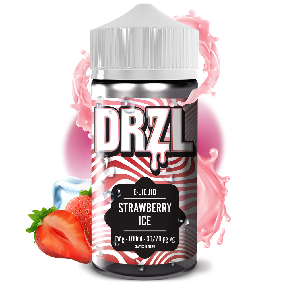 Strawberry Ice E-Liquid 100ml by DRZL