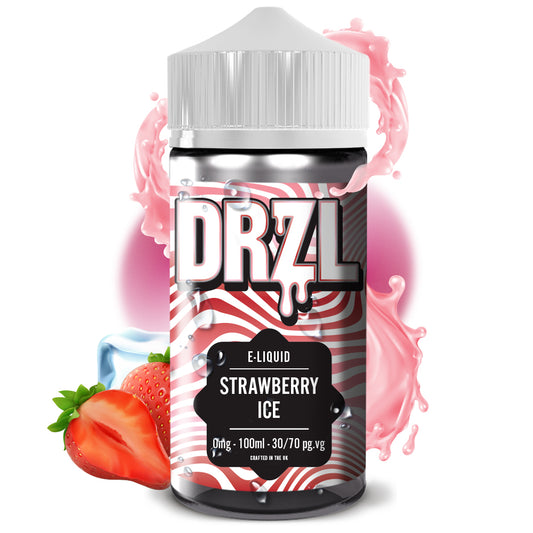 Strawberry Ice E-Liquid 100ml by DRZL